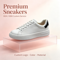 Baskets décontractées unisexes personnalisées à plateforme épaisse en microfibre blanche, chaussures de marche basses, tendance mode respirante, OEM ODM