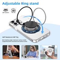 Support magnétique rotatif à 360° en métal N52 ultra-résistant pour téléphone, stable, multi-vues portrait et paysage, pour supports de téléphone haut de gamme