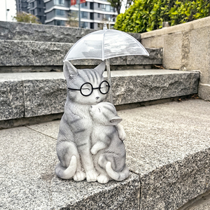 Decoración de Gato con Luces LED Solares para Jardín, Pequeña, Resistente al Agua, Certificada por CE, RoHS y FCC, Ideal para Regalos de Supermercado, Jardín y Festividades - Product Image 5