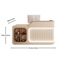 Comptoir d'Accueil de Luxe au Design Créatif, Moderne et Simple pour Petit Salon ou Institut de Beauté