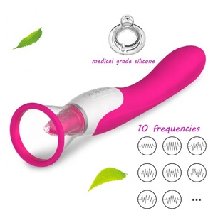 Nuovo <span class=keywords><strong>Dildo</strong></span> a Doppia Testa con Funzione di Leccata per Donne, Stimolazione del Punto G e Clitoridea, Impermeabile, Ricaricabile USB, 10 Modalità - Product Image 2