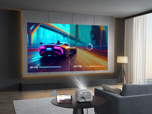 Mini <span class=keywords><strong>projecteur</strong></span> avec mise au point électrique 200 lumens ANSI 720P 40 correction trapézoïdale Proyector WIFI Beamer - Product Image 6