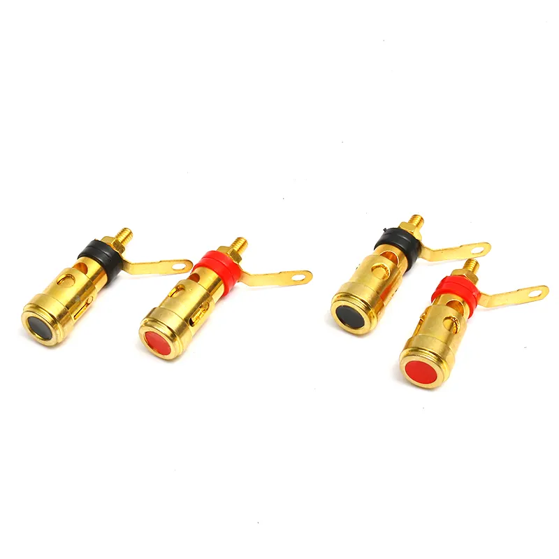 high quality gold plated binding post speaker terminal for audio 4mm banana plug use copper big size 12.7mm diameter