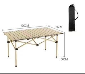 Table pliante portable en métal pour l'extérieur, multifonctionnelle, pour pique-nique, barbecue, camping, vente chaude - Product Image 2