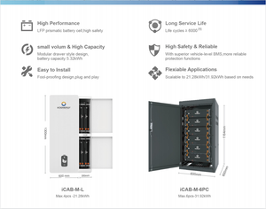 Oenergy-batería de litio de bajo voltaje para el hogar, almacenamiento de energía, 10.64kWh - Product Image 5