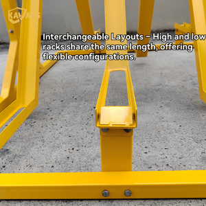 Soporte Vertical Semi-vertical para Bicicletas KAVASS, Tipo X de Alta Densidad, para Almacenamiento y Estacionamiento en Apartamentos Comerciales, Hogares y Garajes - Product Image 3