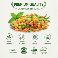 Légumes Mixtes Surgelés (Carottes, Pois, Maïs, Haricots Verts), IQF, Non-OGM, Cuisson Vapeur, HACCP, Vente en Gros pour Supermarchés
