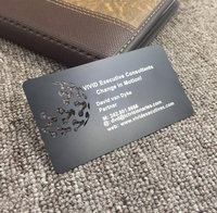 Carte de visite personnalisée en acier inoxydable brossé gravée au laser, RFID NFC NTAG213, 125kHz/13.56MHz, étanche, résistante aux intempéries, accès complet
