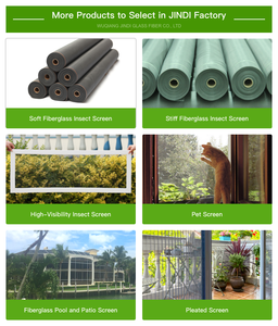 JINDI Malla Rígida Personalizada Anti Fuego Mosquitera Protección Ventana Fibra de Vidrio Insectos Enrollar-up Pantalla Deslizante Malla Ventana Puerta - Product Image 4