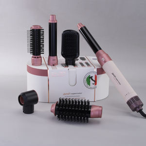 Peine de Aire Caliente Multifuncional <span class=keywords><strong>6</strong></span> en 1 ENZO, Cepillo Secador de Pelo Electrónico, Alisador y Rizador de Pelo, Apto para Salón - Product Image 4