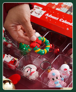 Trống Advent lịch 24pcs giáng sinh mù hộp <span class=keywords><strong>DIY</strong></span> bí ẩn giấy bất ngờ Hộp quà tặng cho trẻ em - Product Image 3