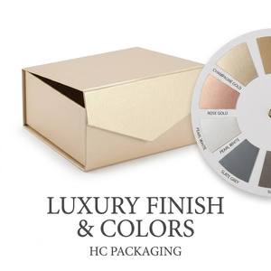 Caja de Regalo Magnética Plegable con Logotipo Personalizado, Materiales Reciclados, Cartón Rígido de Lujo, Estampado en Lámina Dorada, Impresión a Cuatro Colores, para Días Festivos - Product Image 1