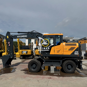 Nouvelle pelle sur pneus HYUNDAI HW150 pour travaux de terrassement et d'exploitation minière 210 220 225 avec moteur Cummins d'origine importé - Product Image 2