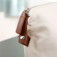 Sac de maquillage en cuir personnalisé écologique, vente en gros, fermeture éclair, portable, pour voyage en plein air, pour filles, Yoqueen