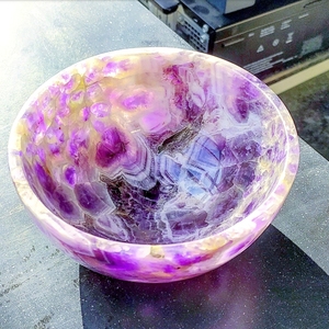 Natural Amethyst Agate <b>Bowl</b> Handmade Stone <b>Bowl</b> <b>Crystal</b> Healing Carved Gemstone <b>Bowl</b> Bulk Wholesale Supplier Durable Gift Item - Product Image 2