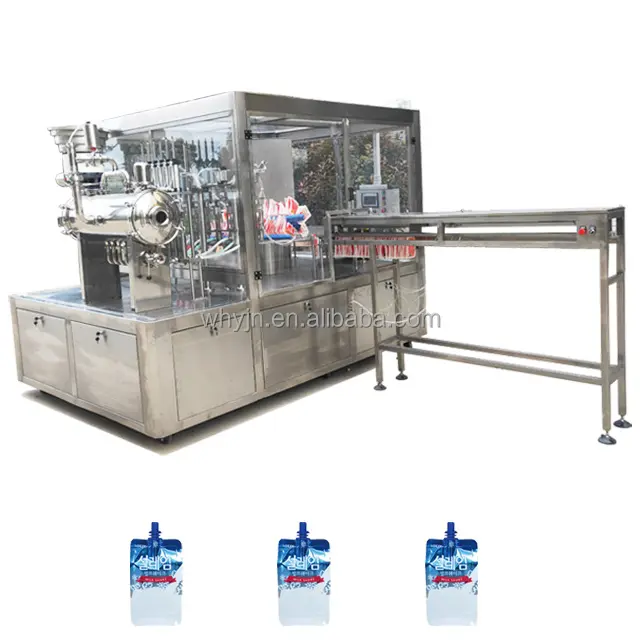 Automatic Plastic Aluminum Foil Bag Spout Pouch Fillling Machine Liquid Filling Capping Machine For Still Water Hydrogen Water