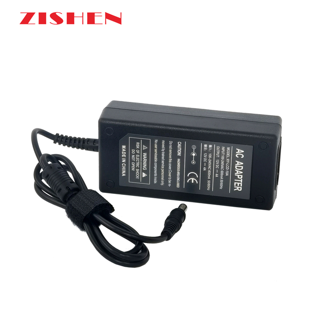 12V 4A 48W Desktop Power Adapter for LED Display CCTV Camera DVR AC/DC 110V-220V CE Certified Aluminum Case