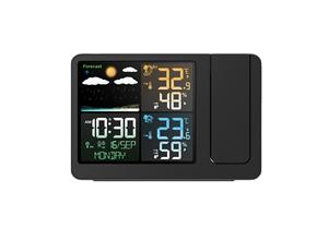 Réveil numérique Station météo Thermomètre Hygromètre Horloge à projection <span class=keywords><strong>de</strong></span> temps Classique Décoration <span class=keywords><strong>de</strong></span> la maison Réveil <span class=keywords><strong>de</strong></span> <span class=keywords><strong>table</strong></span> <span class=keywords><strong>de</strong></span> bureau - Product Image 4