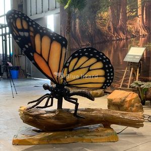 Insectos animales animatrónicos de alta calidad de jardines botánicos modelo de mariposa colorida a la venta - Product Image 6