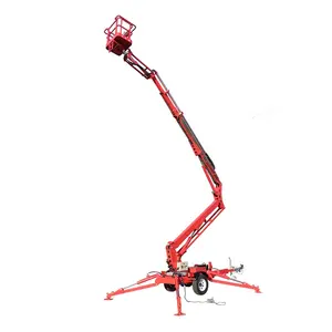 Portable Lifter Telescoping Mobile Cherry Picker Coconut Picker Aerial Work Platform Boom Lift with CE
