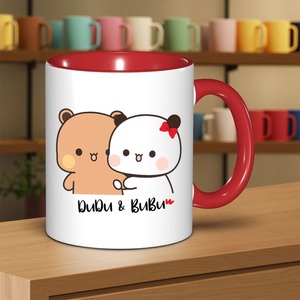 Tasse en céramique de luxe Creative <span class=keywords><strong>Dudu</strong></span> Bubu pour couple avec isolation thermique, grande capacité, pour café et eau - Product Image 3
