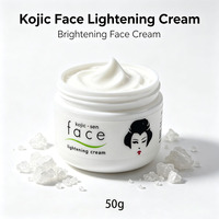 Crème Visage Éclaircissante OEM 7 Jours à l'Acide Kojique, Vitamine E et Collagène – Hydratant Cutané Anti-Taches Brunes et Anti-Âge pour Peaux Sèches
