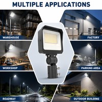 Reflector LED de Alta Luminosidad para Exteriores, 180LM/W, 15W/20W/35W, IP66, para Estadios, Estacionamientos, Iluminación de Fachadas, con Fotocélula