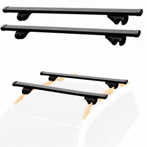 <span class=keywords><strong>Barre</strong></span> <span class=keywords><strong>portatutto</strong></span> universali in lega di alluminio per auto con <span class=keywords><strong>barre</strong></span> longitudinali separate sul tetto - Product Image 1