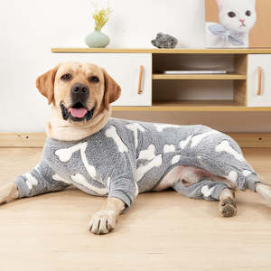 Traje de recuperación de Cirugía de una pieza de perro neutro para hombre y mujer pequeño, mediano y grande con trajes de cuerpo de ansiedad, pijamas para invierno y primavera - Product Image 3