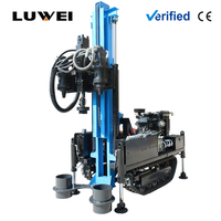 Foreuse multifonctionnelle entièrement hydraulique sur chenilles, avec pondeuse de pieux intégrée