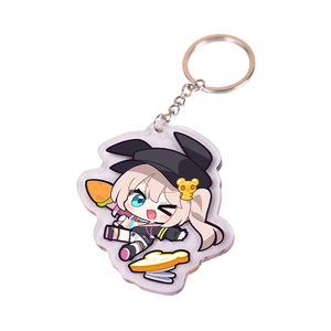 Customizable Double-Sided Printed Mini Anime Keychain DIY Mini Acrylic Plastic Keychain Kids Promotion Toys