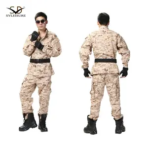 Pixelated Polyester Cotton Ripstop Camouflage Tactical Uniform Men
