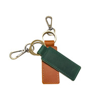Mousqueton de luxe personnalisé en cuir avec anneau, breloque promotionnelle pour sac, accessoires, design unique de pendentif clé, étanche et écologique