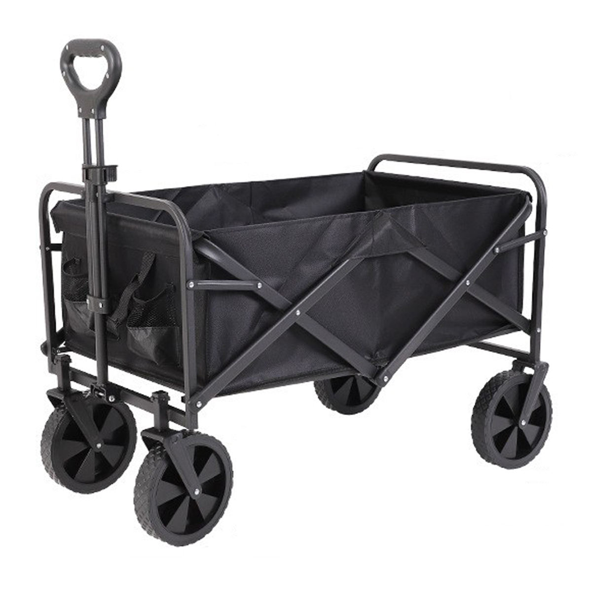 Flexible Push Heavy Duty Garden Wagon Cart Manufacture Folding Camping Wagon