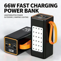Nuevo producto Cargador de enchufe de alimentación Bancos de batería Mini Powerbank 50000Mah Banco portátil Enchufe Carga de acoplamiento Deslumbrante