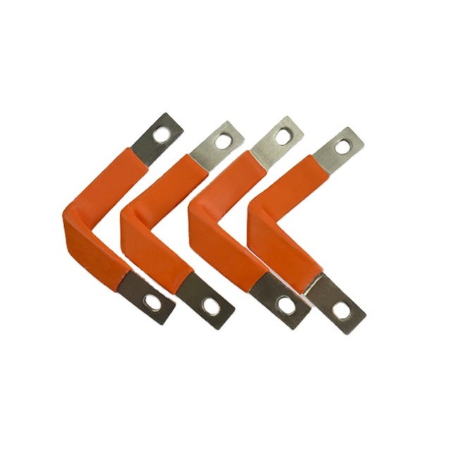 Custom Tinned Copper Braided Flexible Busbar Nickel Bar for EV Battery Pack Energy Storage Inverter Connection Insulation Cover
