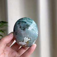 Pierre de palmier en jaspe océanique naturel de Madagascar, pierre gemme roulée et polie, cristal coloré, pour décoration intérieure, collection et cadeau, vente en gros