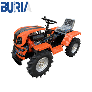 Mini tracteur de jardin 4WD avec moteur diesel 18HP Mini motoculteur de ferme avec composants d'engrenage du moteur central Pompe et boîte de <span class=keywords><strong>vitesses</strong></span> - Product Image 3