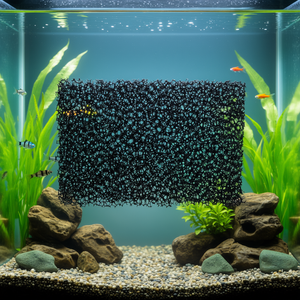 Filtre de remplacement pour fontaine à eau, 12x8 pouces, tampon filtrant en maille noire pour pompe aquatique - Product Image 3