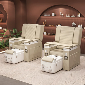 Sillón de Pedicura Eléctrico Multifuncional para Salón de Belleza, Servicio de Pestañas y Uñas, con Baño de Pies y Sofá - Product Image 4