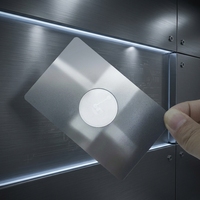 Cartes de visite professionnelles en métal NFC en acier inoxydable plaqué or sur mesure de luxe pour le réseautage numérique des contacts professionnels, cadeaux VIP de marque