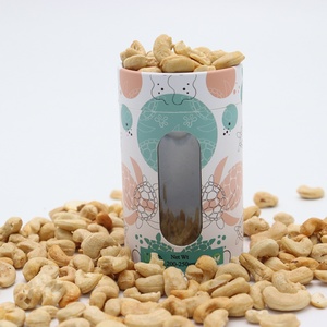 Envase Biodegradable Personalizado con Impresión de Tinta de Soya, Apto para Alimentos, en Forma de Tubo Redondo, para Galletas, Café, Nueces, Dulces - Product Image 1