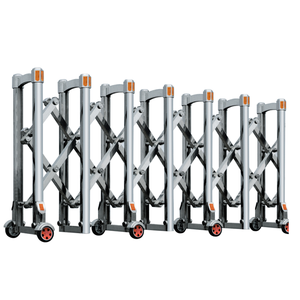 Pagar pembatas Telescopic IS, pagar pengaman Jalan Raya dapat dilipat Dorong Tarik dengan permukaan reflektif untuk keamanan jalan stasiun bensin - Product Image 2