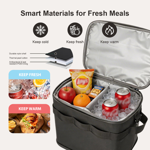 Sac <span class=keywords><strong>isotherme</strong></span> Everich 20L ODM en tissu Oxford 600D avec séparation sec/humide, sac à déjeuner thermique imperméable pour pique-nique/voyage - Product Image 2