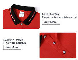 2021 Designer Lady for Polo Shirts Stylish Quarter Striped Thick Woven 100% Cotton Original Vietnam Most Fashionable Quarter - Product Image 4