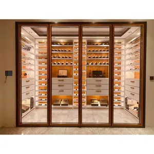 Customized luxury wine refrigerator cabinet wine cellar wine cooler With Precise constant temperature air cooling system