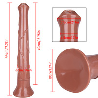Dildo animal super long de 44 cm, pénis en plastique réaliste de grande taille, jouets sexuels pour femmes et hommes, gros pénis, jouets sexuels.