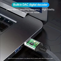 OEM/ODM Plaqué Or USB 2.0 Mâle 3.5MM TRS Mâle Coaxial Audio Jack Câble de Prise pour Téléphones Mobiles Haut-parleurs Disponibles 1M 3M 5M
