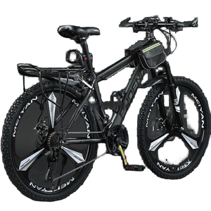 <span class=keywords><strong>Bicicleta</strong></span> de Montaña para Adultos, Estudiantes, Hombres, Adolescentes, Ligera, 21 Velocidades, Cuadro de Acero Ordinario, Freno de Disco, Todoterreno, con Amortiguador - Product Image 1