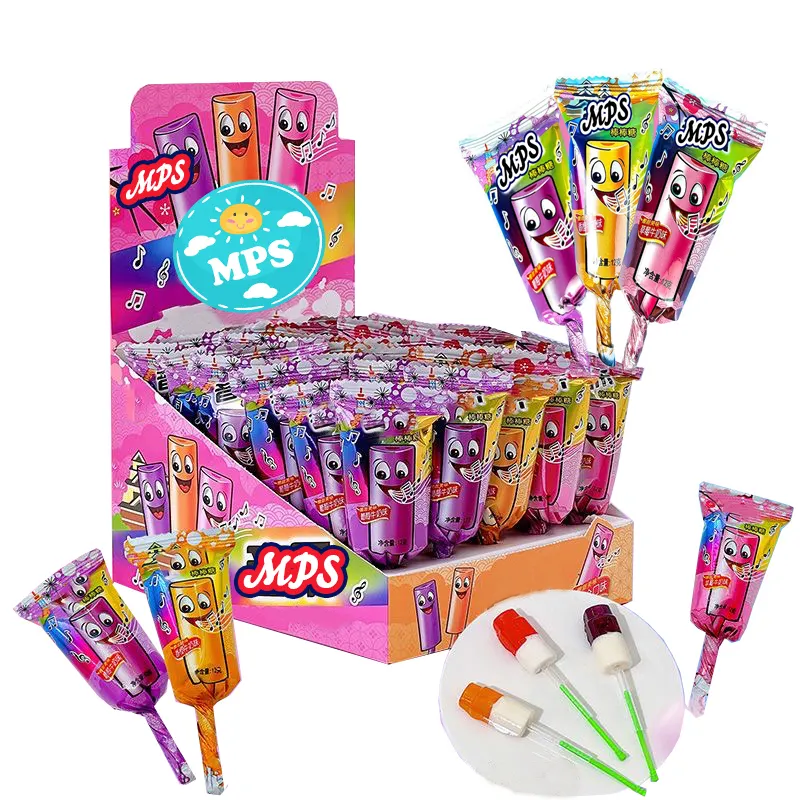 Nieuwe Kids Sweet Whistle Lolly Aardbei Melodie Knalt Snoep Speelgoed